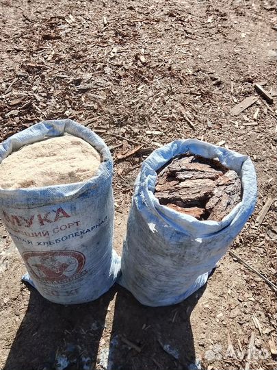 Кора,опилок, хвойных пород древесины,в мешках