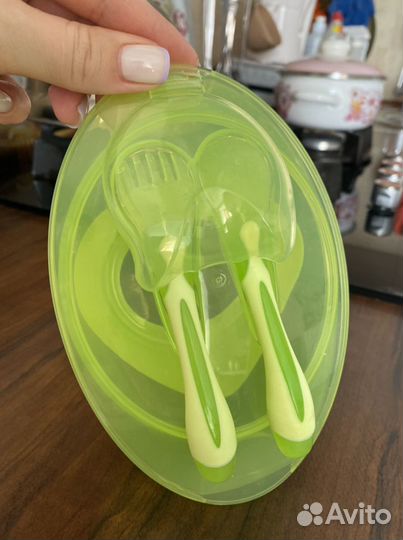 Тарелка baby go с крышкой, ложкой и вилкой