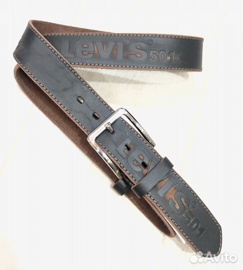 Мужские ремень Levi s натуральная кожа 125 см