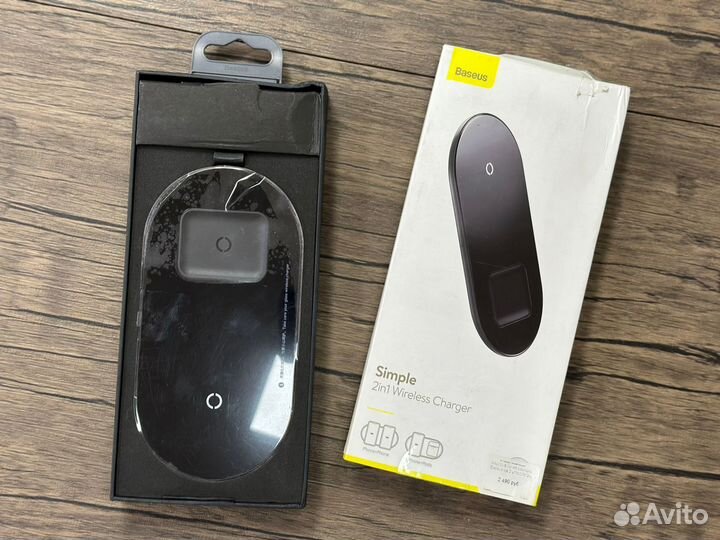 Беспроводное зарядное устройство Baseus 2в1