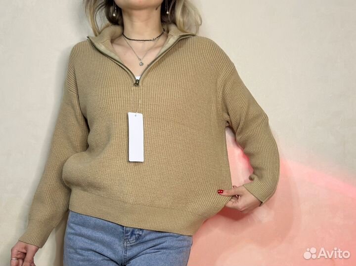Свитер кофта джемпер теплый вязанный