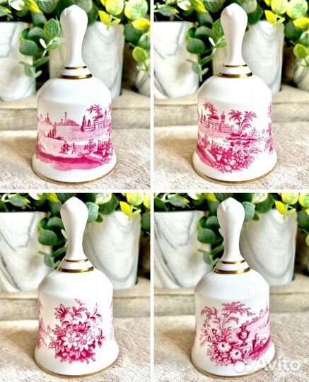 Spode винтаж колокольчик фарфор костяной