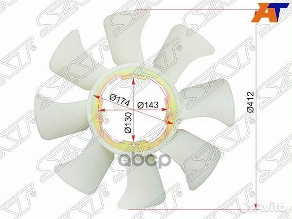 Крыльчатка вентилятора nissan atlas F23, condor