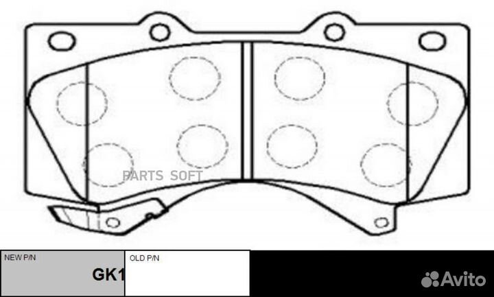 CKT-61 Колодки тормозные дисковые перед