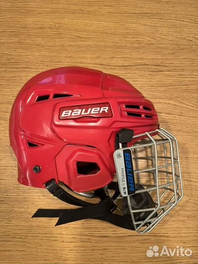 Хоккейный шлем Bauer ims 5.0 SR размер S красный