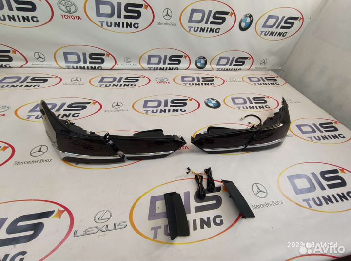 Стоп сигналы Toyota Camry 70 Lexus Style С хромом