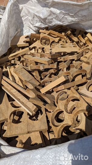 Буковые обрезки для копчения, маленькие