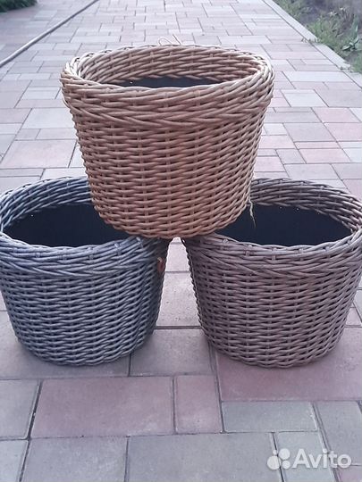 Кашпо из ротанта 12 л