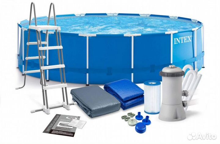 Каркасный бассейн Intex 457x122 см