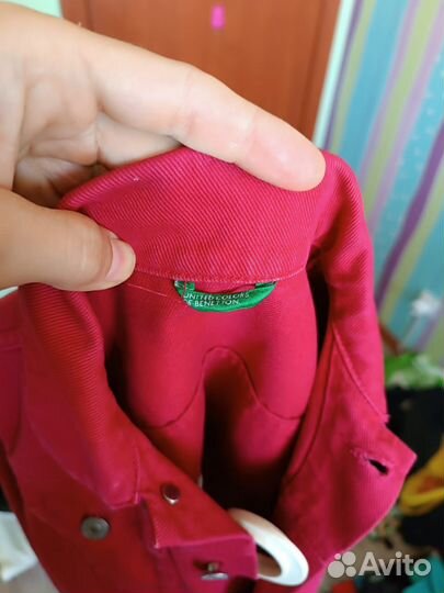 Джинсовка для девочки 130, Benetton