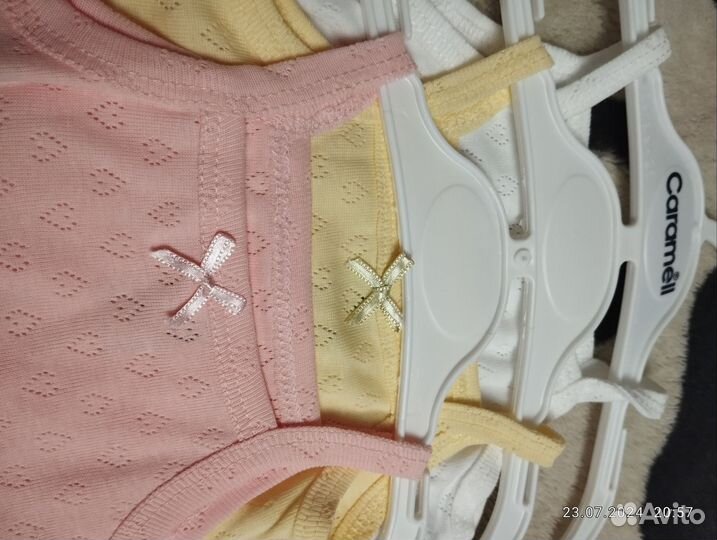 Боди для девочки 74 -80 100% хлопок Турция