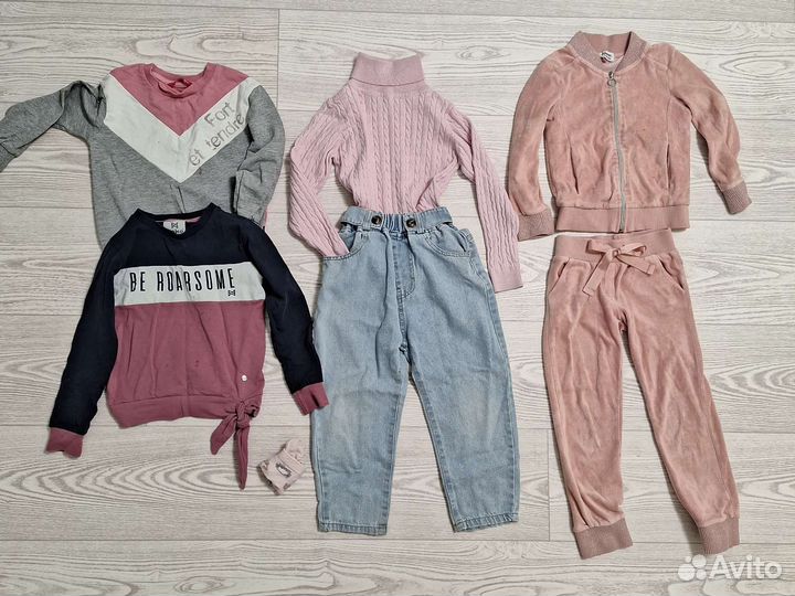 Одежда пакетом для девочки 104 110
