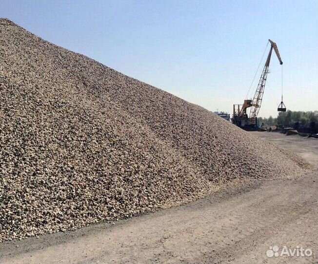 Щебень гравийный для подушки