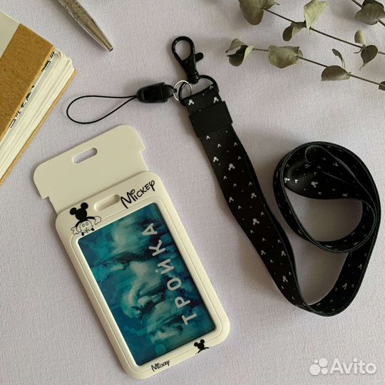Бейдж пластиковый для пропуска/карты/школы