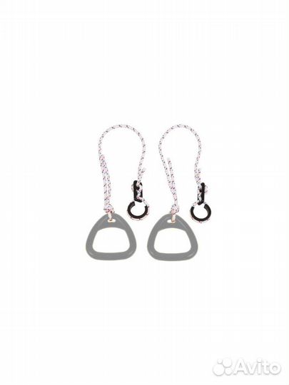 Кольца гимнастические детские треугольные, Серые