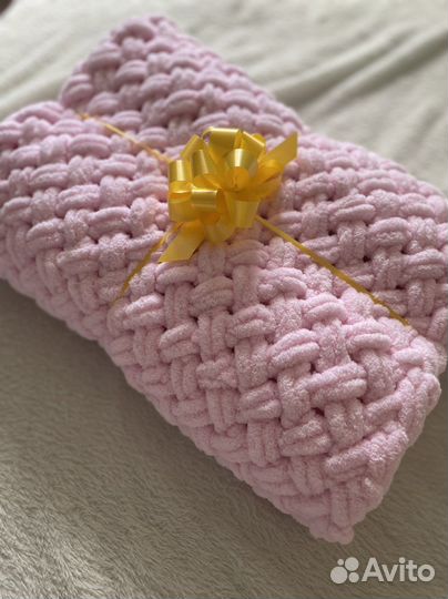 Плед детский вязаный ручная работа
