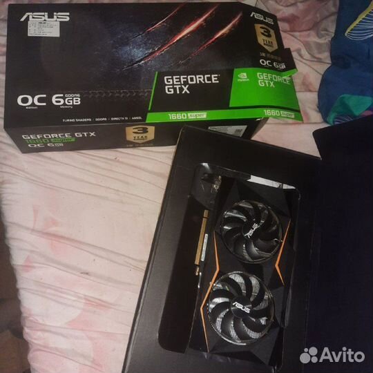Видеокарта asus geforce GTX 1660 super 6GB
