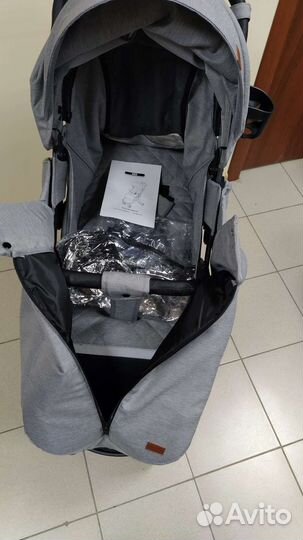 Новая коляска Yoya Pro 24(серый)с амортизацией