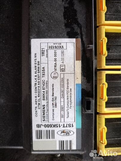 Эбу Ford Focus 1 wagon 2.0L MFI-zeta 2002