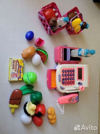 Касса детская с набором продуктов