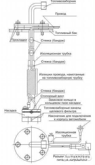 Подогрев бака Номакон нтп-102(насадка) 24В