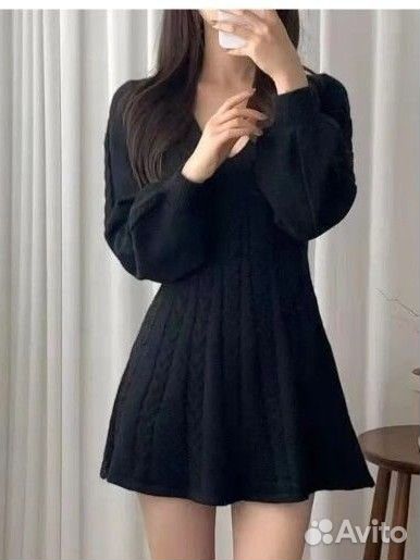 Вязанное платье. Новое