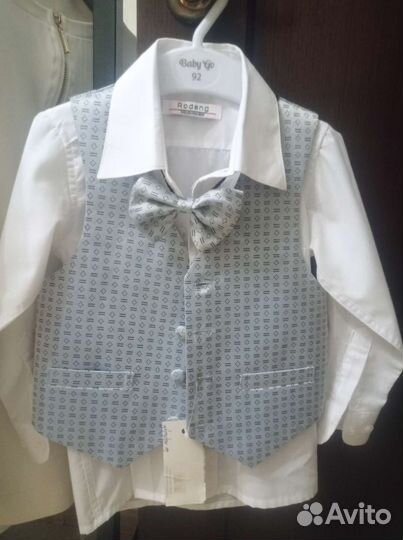 Рубашка, жилет, бабочка для мальчика