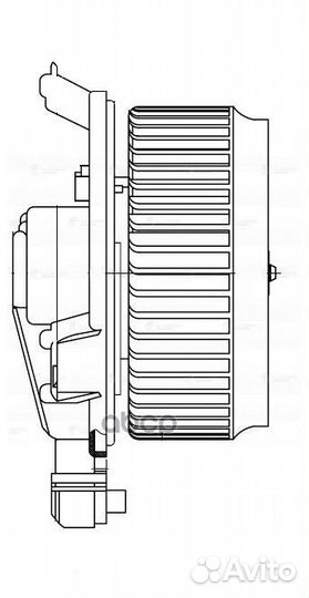 Э/вентилятор отоп. для а/м Honda Civic 4D (06)