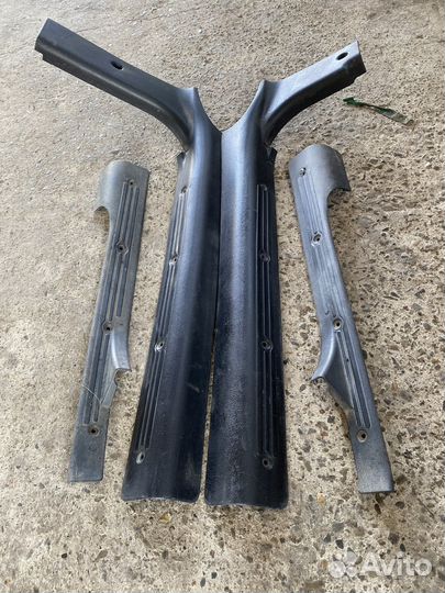 Пластиковая облицовка порогов калина гранта