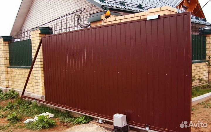 Откатные ворота прочные