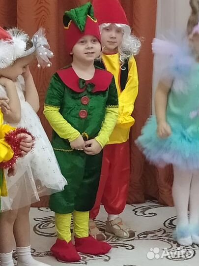Новогодний костюм для мальчика гномик