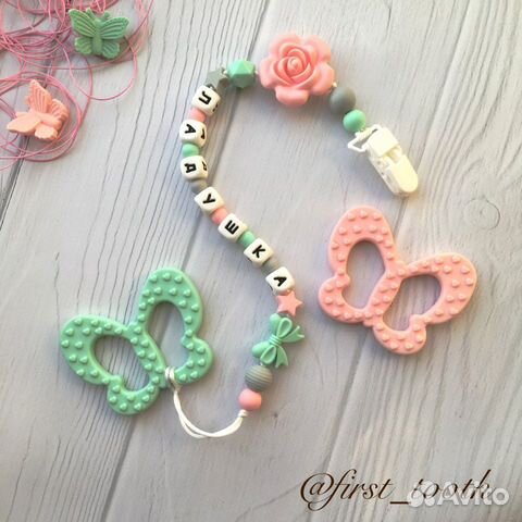 Держатели для сосок и грызунки из силикона