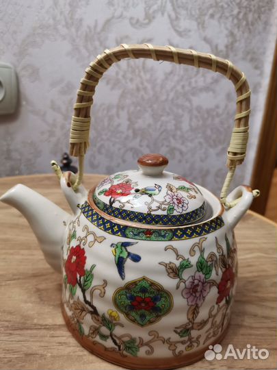 Чайник заварочный фарфоровый