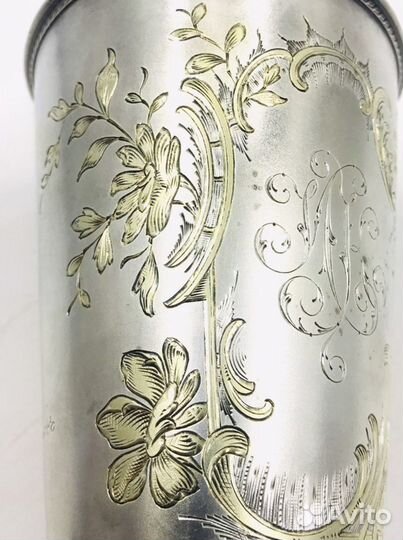 Кубок серебряный Россия 1905 год Вес 289 грамм