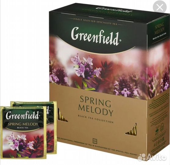 Чай гринфилд 100 пакетов