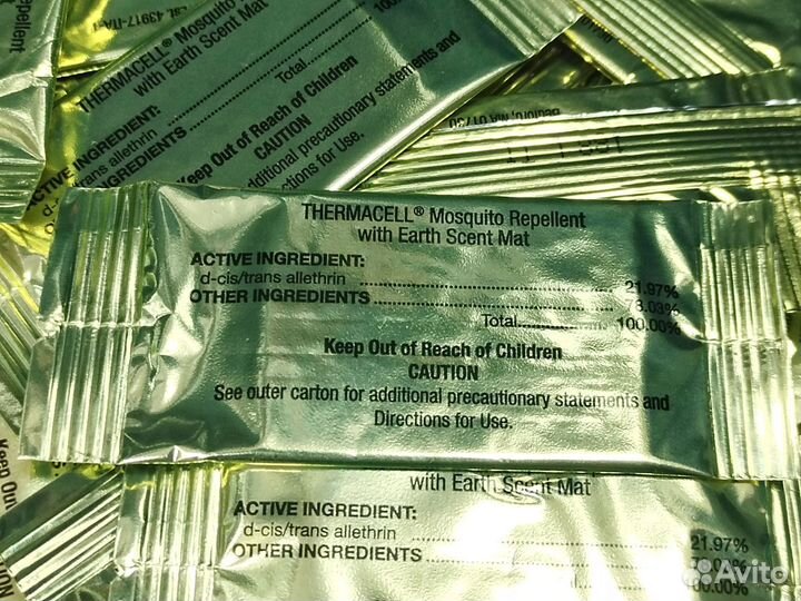 Thermacell пластины с запахом земли 20 шт