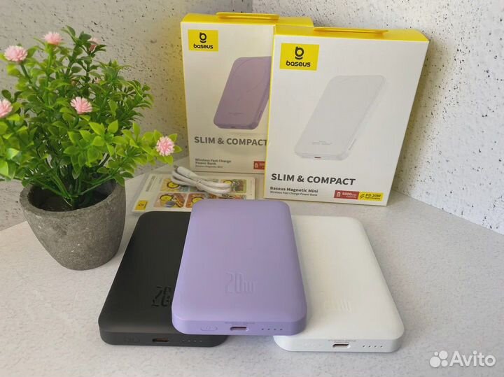 Повербанк Baseus Magnetic Mini Wireless 5000 mAh