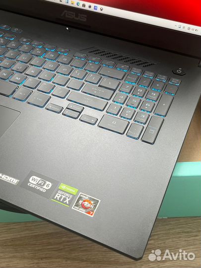 Новый Asus 17.3 +360Гц, R7-6800H, RTX 3070 Ti 140W