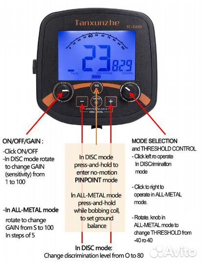 Металлоискатель тс 600