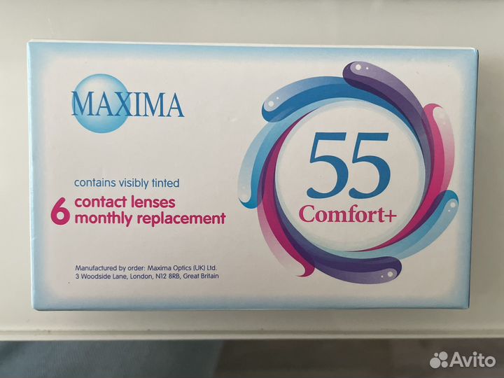 Контактные линзы Maxima 55 Comfort+, -2,75