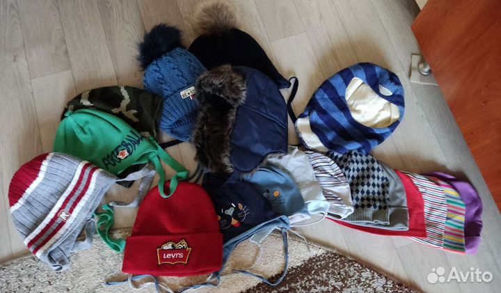 Шапки детские для мальчиков от 1 года до 4лет