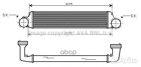 Радиатор интеркулера BW4280 Ava