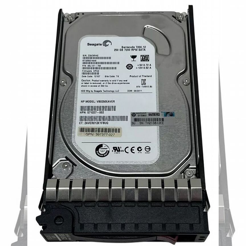 [VB0250EAVER] Жесткий Диск Hp 250gb Sata2 3,5" Hdd Vb0250eaver