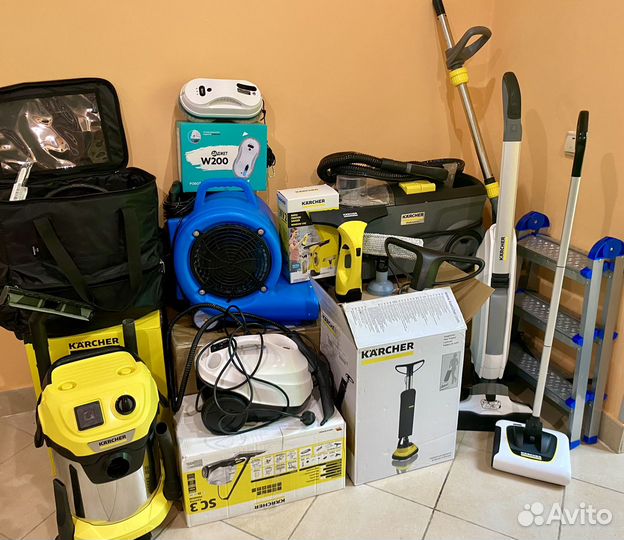 Моющий пылесос, парогенератор, робот для окон