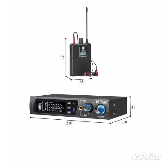 Debra ER-102 - Система ушного мониторинга