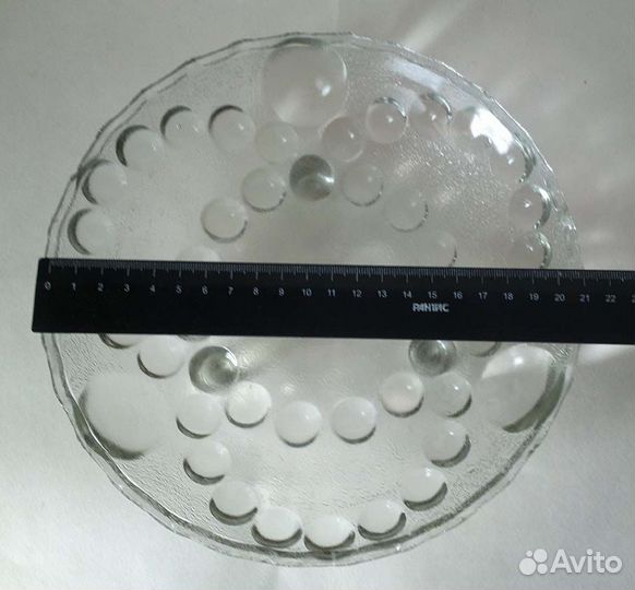 Ваза фруктовница стекло на ножках СССР