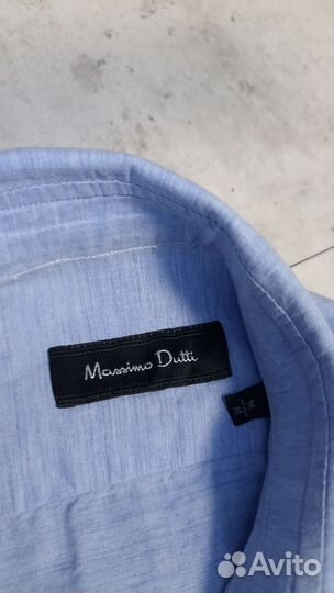 Massimo dutti рубашка лен р. М