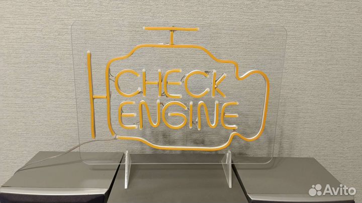 Неоновая вывеска Chek Engine