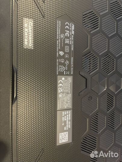 Игровой ноутбук asus tuf gaming f17