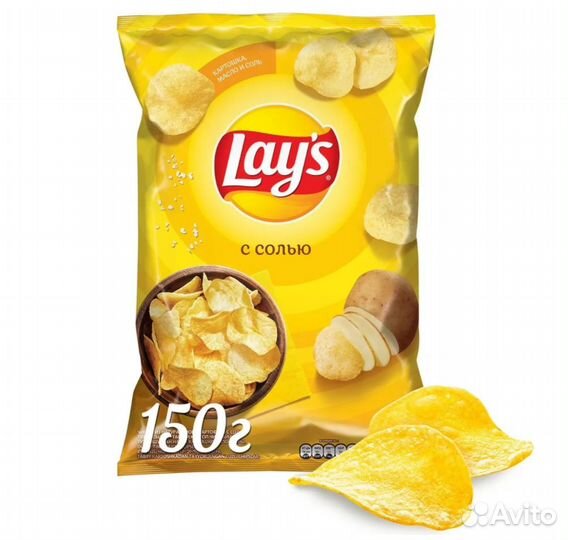 Чипсы LAY'S с Солью 140г Frito-Lay